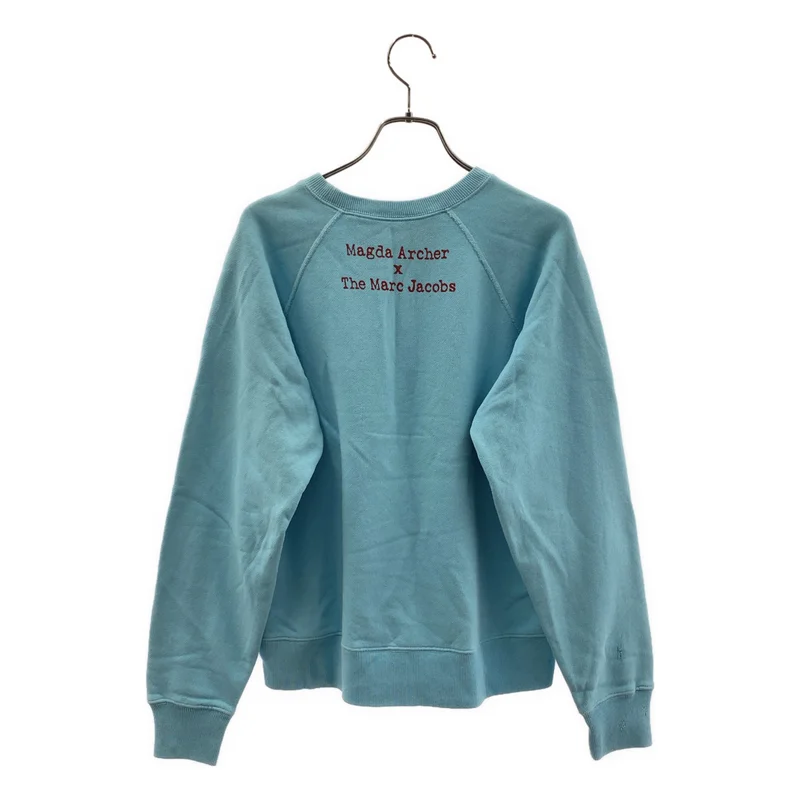 MARC JACOBS / マークジェイコブス | × Magda archer ダメージ加工 プリント クルーネック スウェット | XS | レディース