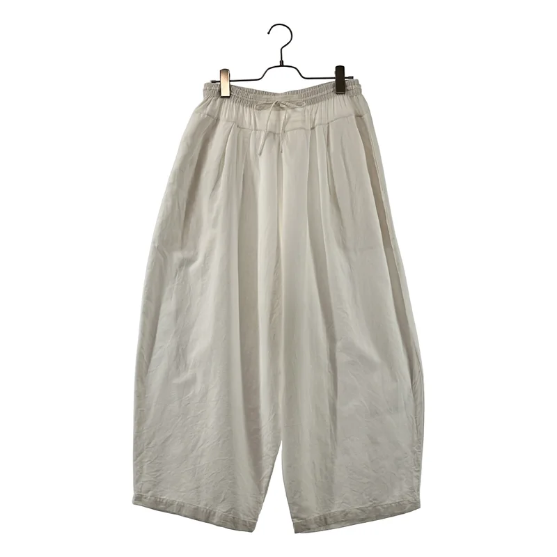 Khadi and Co / カディー&コー | コットン ドローストリング ワイドパンツ | S | レディース