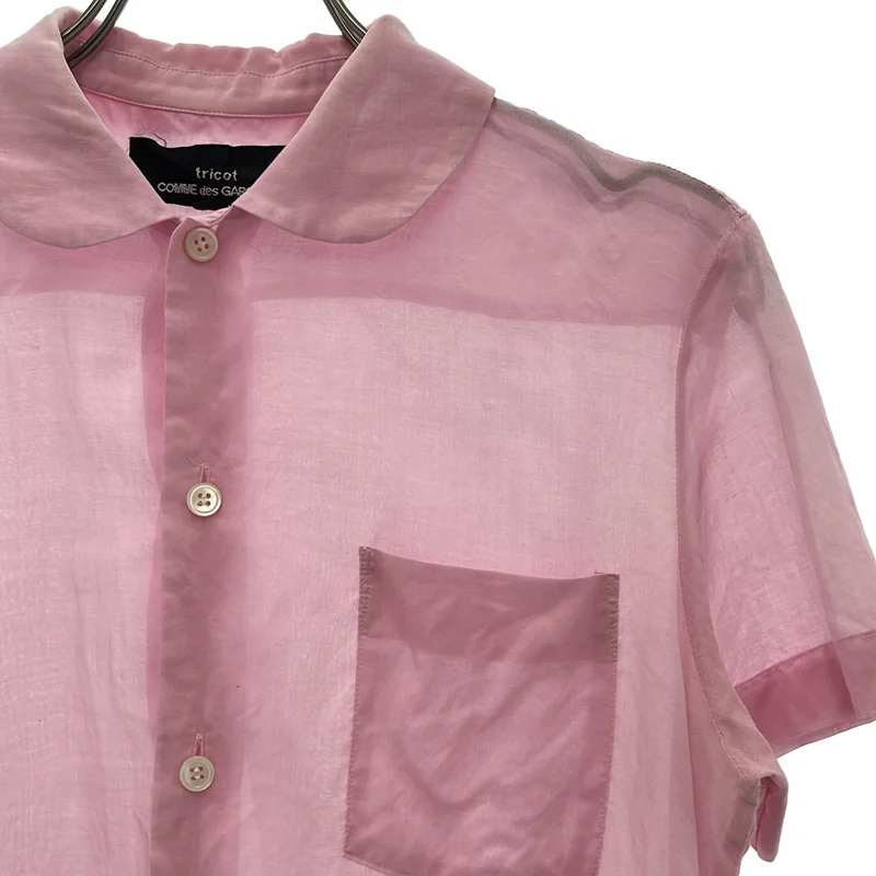 tricot COMME des GARCONS / トリココムデギャルソン | 2007SS | 丸襟 カットオフ シャツ | M | レディース