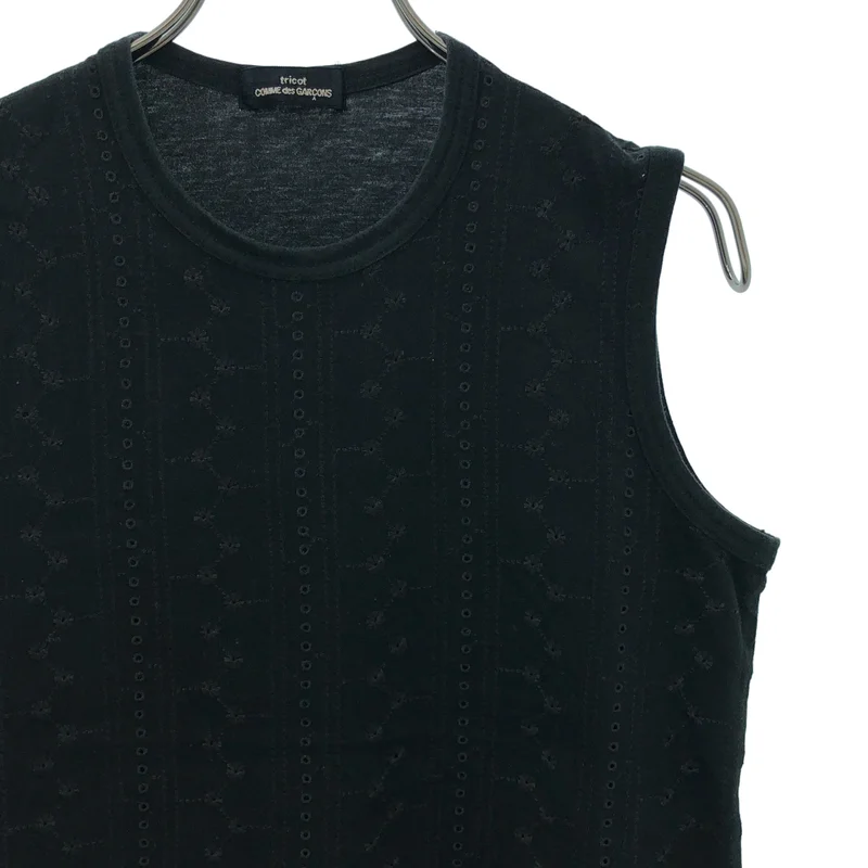 tricot COMME des GARCONS / トリココムデギャルソン | 2008SS | エンブロイダリー ノースリーブカットソー |