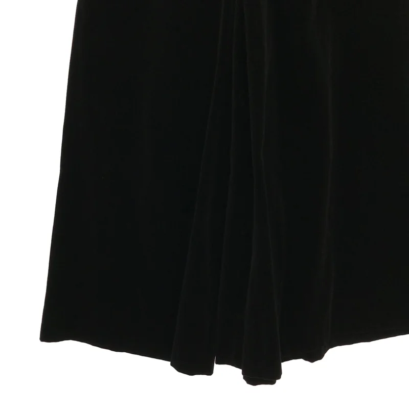 YOHJI YAMAMOTO / ヨウジヤマモト | 2024AW | collections / C/Ry VELVET TUCK FLARED PANTS / コットン レーヨン ベルベット タックフレアパンツ | 1 | レディース