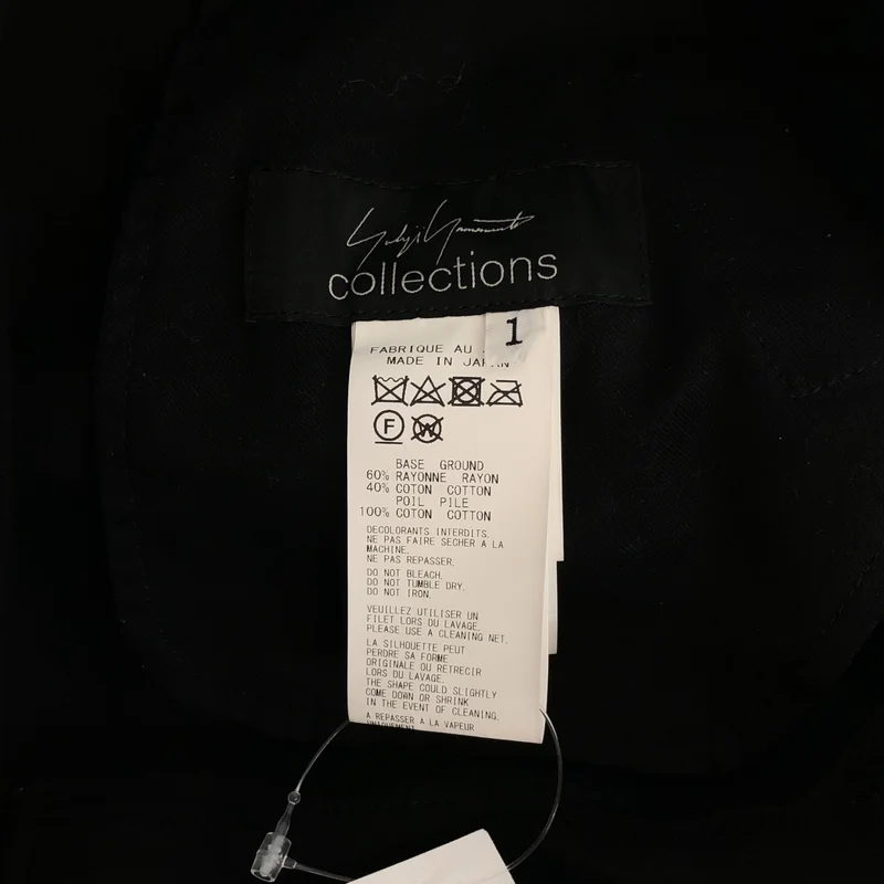 YOHJI YAMAMOTO / ヨウジヤマモト | 2024AW | collections / C/Ry VELVET TUCK FLARED PANTS / コットン レーヨン ベルベット タックフレアパンツ | 1 | レディース