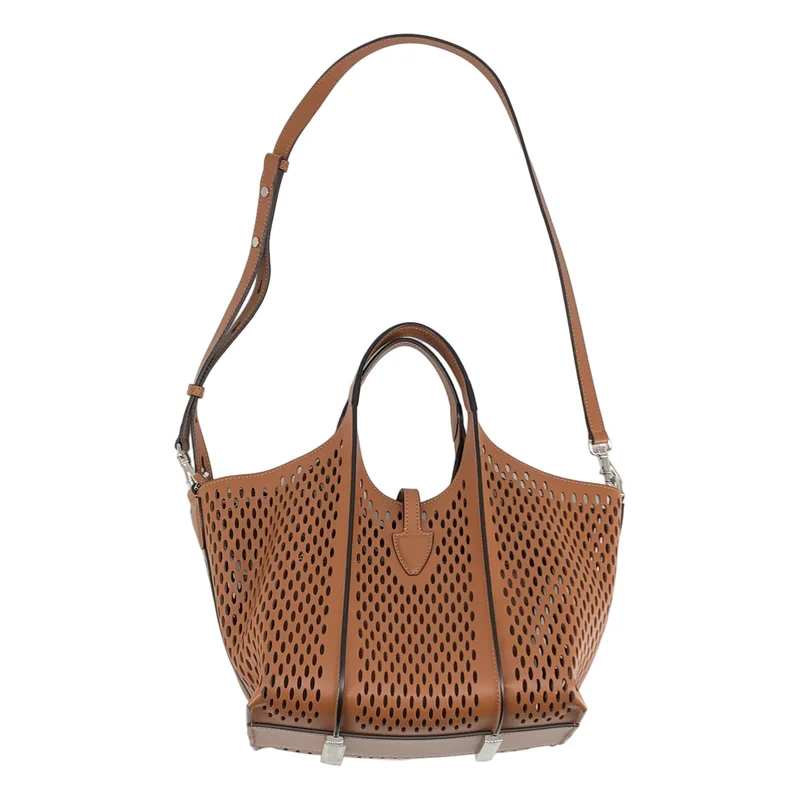 TOD'S / トッズ | 2024AW | Mesh Timeless Shopping Mini / T タイムレス メッシュレザー 2WAY ショッピングミニバッグ |