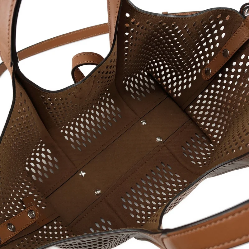 TOD'S / トッズ | 2024AW | Mesh Timeless Shopping Mini / T タイムレス メッシュレザー 2WAY ショッピングミニバッグ |