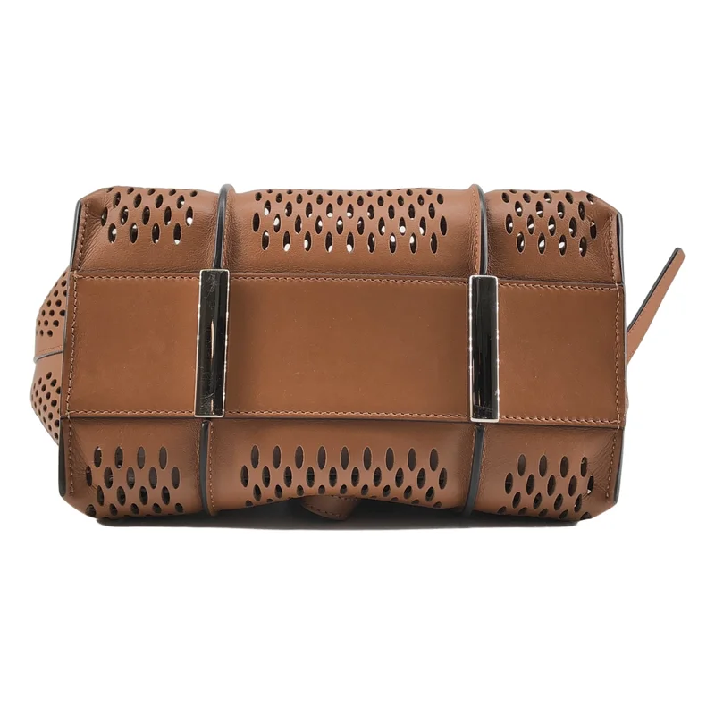 TOD'S / トッズ | 2024AW | Mesh Timeless Shopping Mini / T タイムレス メッシュレザー 2WAY ショッピングミニバッグ |