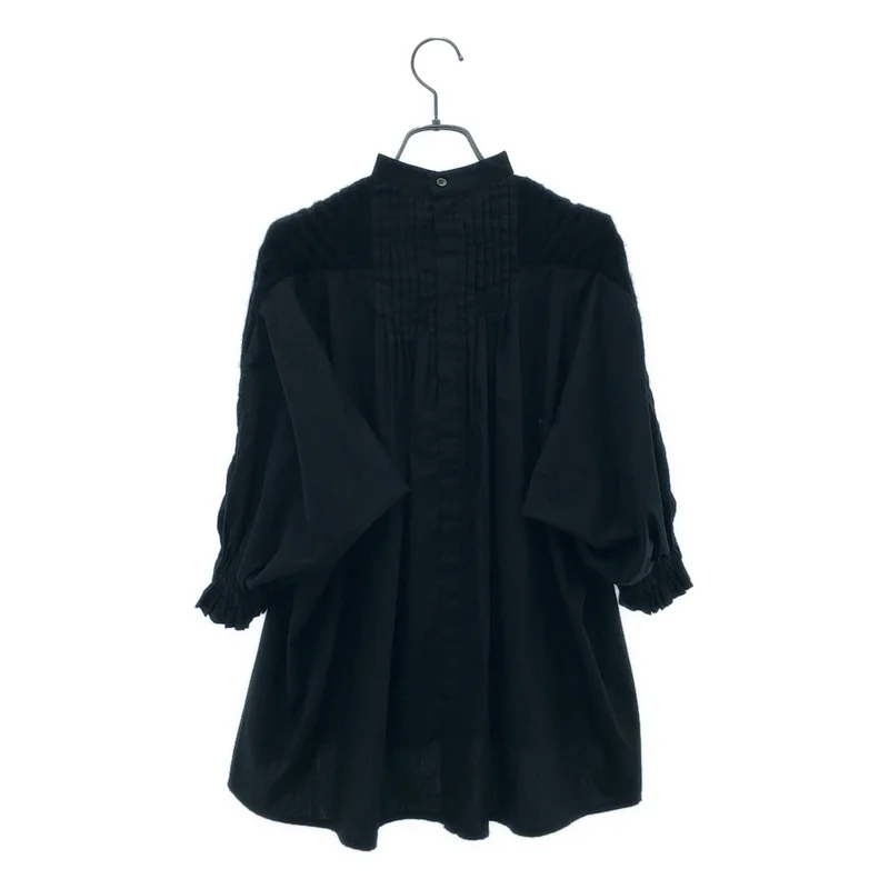sacai / サカイ | ケーブルニット ドッキング ブラウス | 1 | レディース