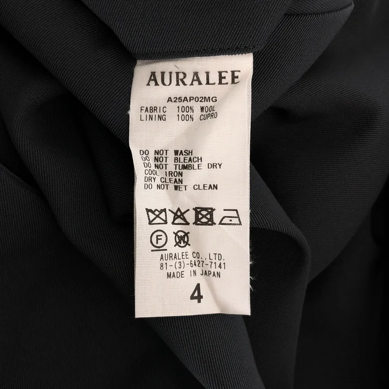 AURALEE / オーラリー | 2025AW | Light Wool Max Gabardine Two-Tuck Slacks 2タック スラックス | 4 | メンズ