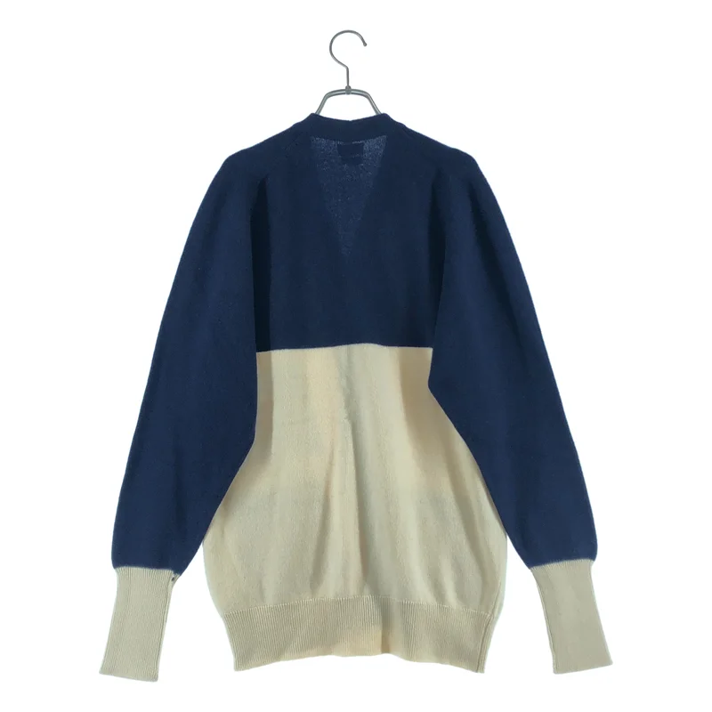 CHANEL / シャネル | カシミヤ ワンポイントロゴ Vネック ニット ロングカーディガン | M | レディース