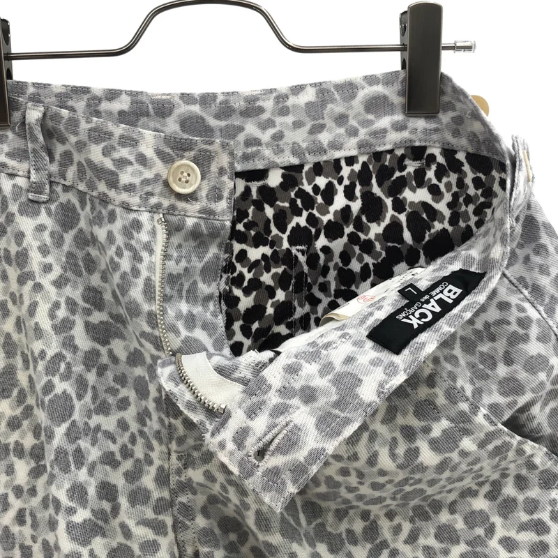BLACK COMME des GARCONS / ブラックコムデギャルソン | 2021SS | レオパード ハーフパンツ 1G-P011 | L | メンズ