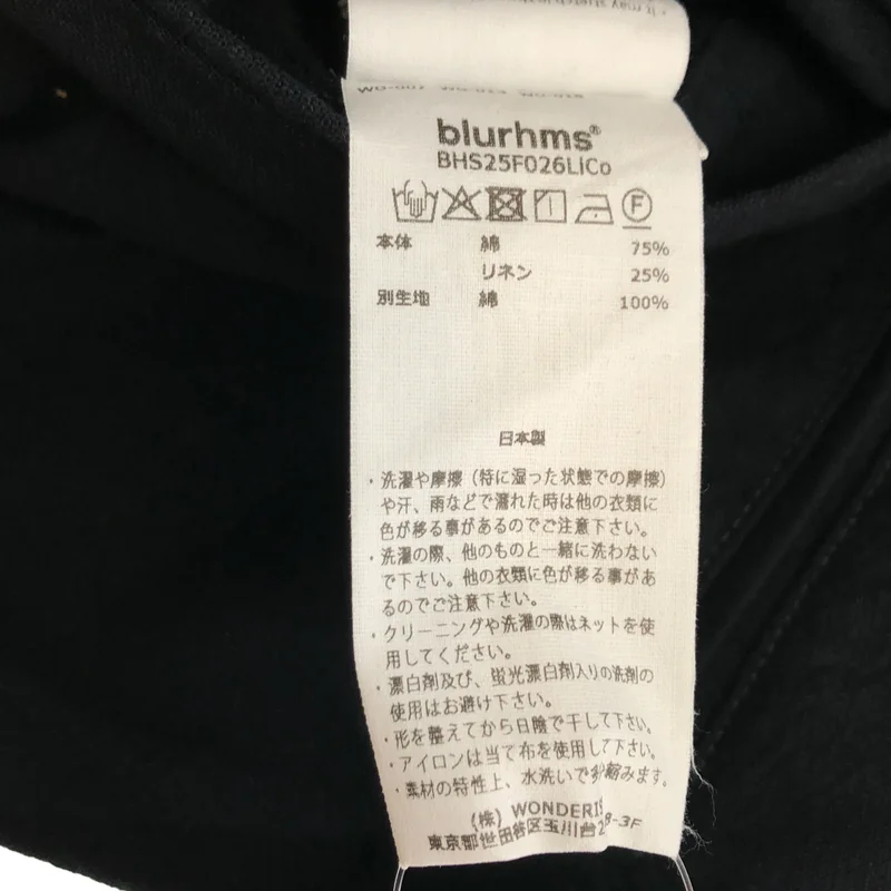 blurhms / ブラームス | 2025SS | Linen Cotton Belted Trousers / リネン コットン ベルテッドワイドパンツ | 0 | レディース