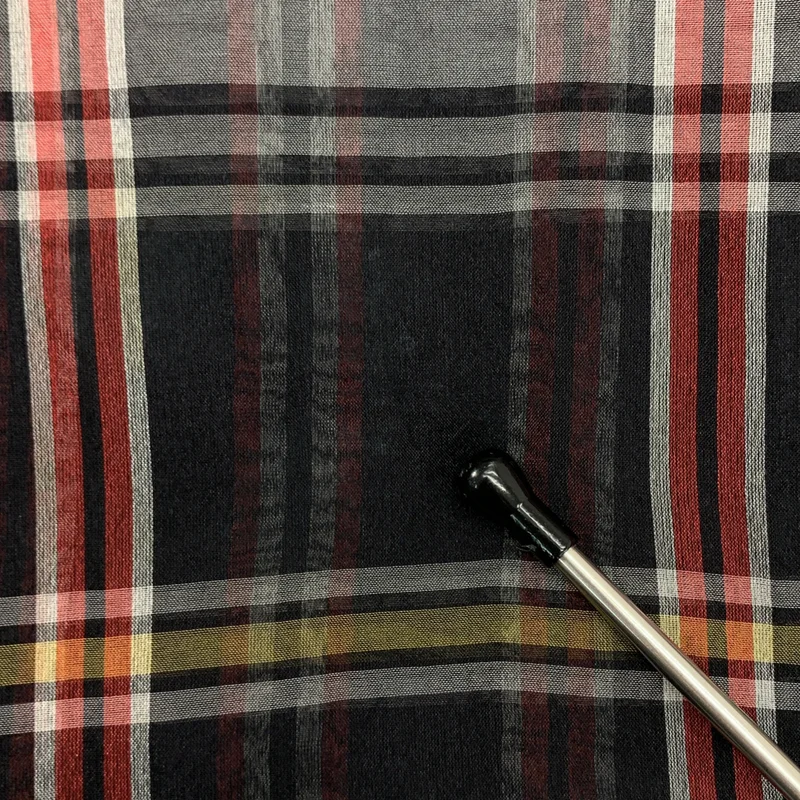 DRIES VAN NOTEN / ドリスヴァンノッテン | 2013SS | シルク サイドジップ チェック シアーパンツ | 36 | レディース