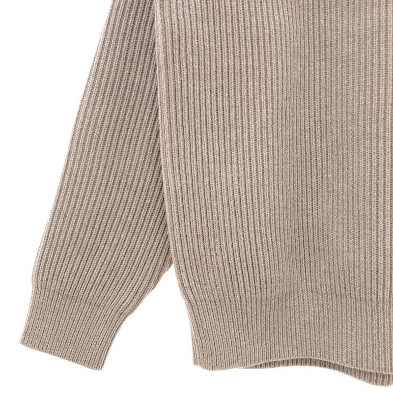 AURALEE / オーラリー | SUPER FINE WOOL RIB KNIT BIG P/O リブ クルーネックニット | 0 | メンズ