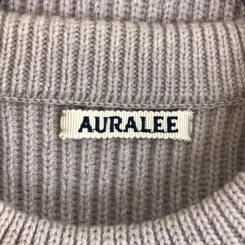 AURALEE / オーラリー | SUPER FINE WOOL RIB KNIT BIG P/O リブ クルーネックニット | 0 | メンズ