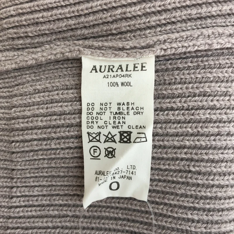 AURALEE / オーラリー | SUPER FINE WOOL RIB KNIT BIG P/O リブ クルーネックニット | 0 | メンズ