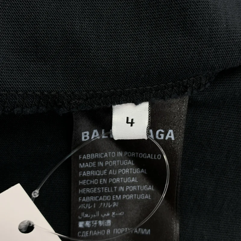 BALENCIAGA / バレンシアガ | 2024SS | Oversized Tee ダメージ加工 ロゴプリント Tシャツ | 4 | メンズ