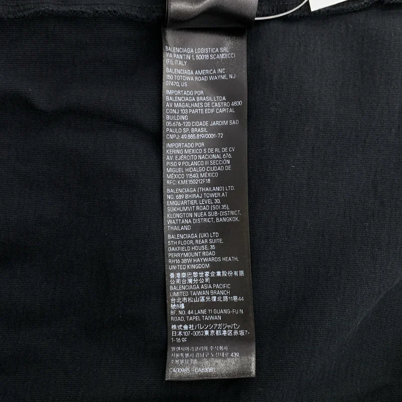 BALENCIAGA / バレンシアガ | 2024SS | Oversized Tee ダメージ加工 ロゴプリント Tシャツ | 4 | メンズ