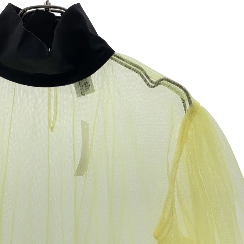noir kei ninomiya / ノワールケイニノミヤ | 2022AW | チュール メッシュ ハイネック カットソー | XS | レディース