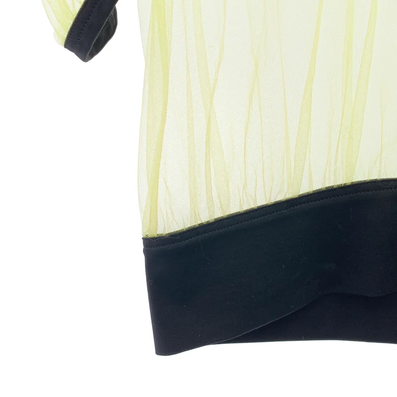 noir kei ninomiya / ノワールケイニノミヤ | 2022AW | チュール メッシュ ハイネック カットソー | XS | レディース