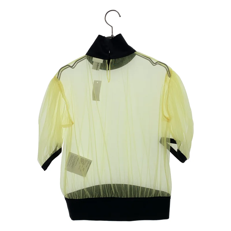 noir kei ninomiya / ノワールケイニノミヤ | 2022AW | チュール メッシュ ハイネック カットソー | XS | レディース
