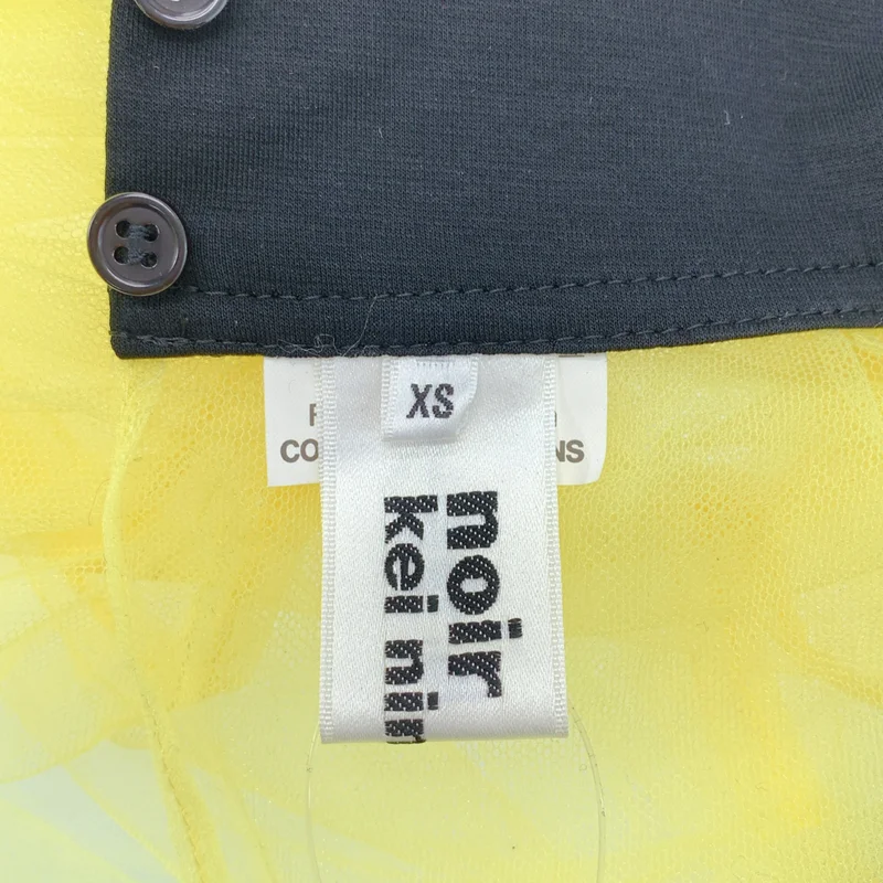 noir kei ninomiya / ノワールケイニノミヤ | 2022AW | チュール メッシュ ハイネック カットソー | XS | レディース