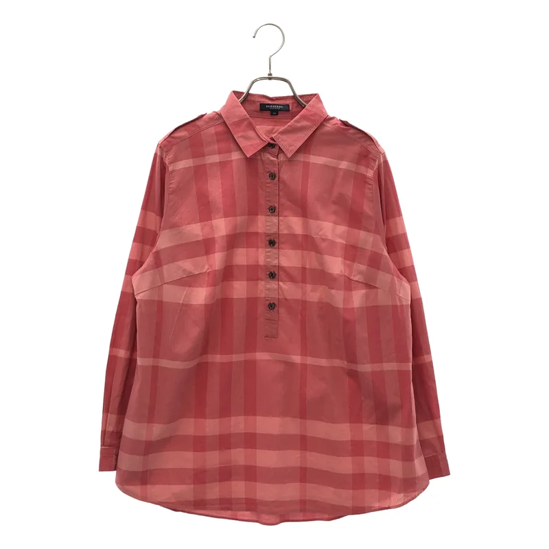 BURBERRY LONDON / バーバリーロンドン | チェックプルオーバーシャツ | 44 | レディース