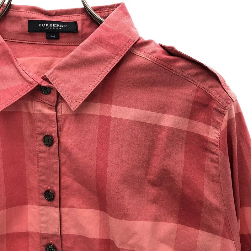 BURBERRY LONDON / バーバリーロンドン | チェックプルオーバーシャツ | 44 | レディース