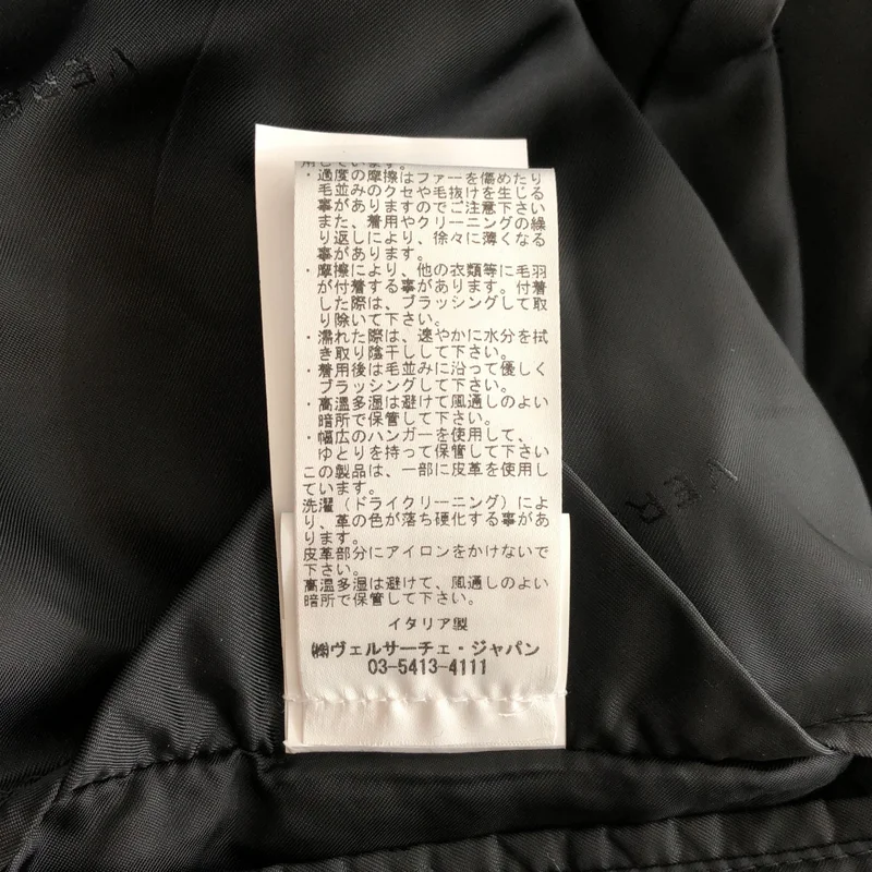 VERSACE / ヴェルサーチ | グレカ フェイクファー ダッフルコート | 52 | メンズ