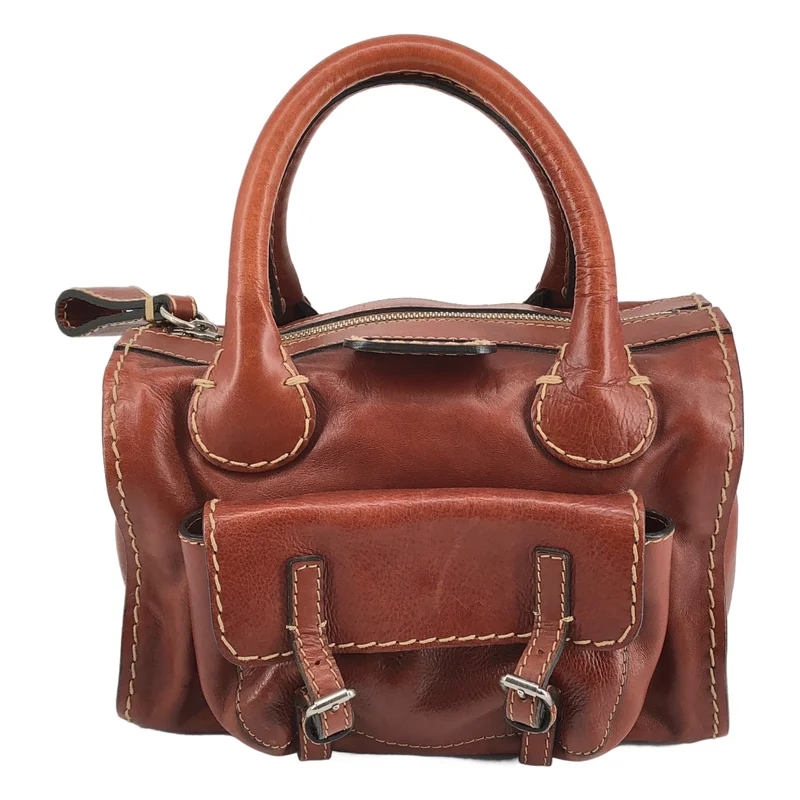 Chloeレザー ハンドバッグ ブラウン Chloe / クロエ | エディス レザー ハンドバッグ | – KLD
