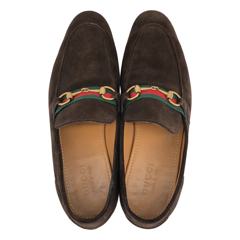 GUCCI / グッチ | スエード ホースビット ローファー | 10 | メンズ