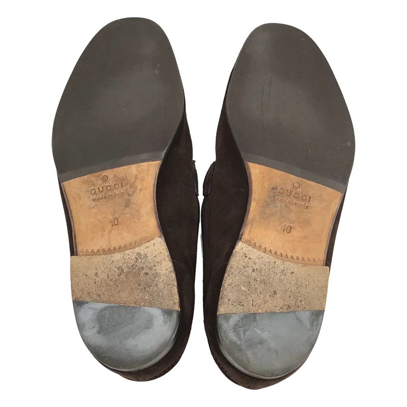 GUCCI / グッチ | スエード ホースビット ローファー | 10 | メンズ