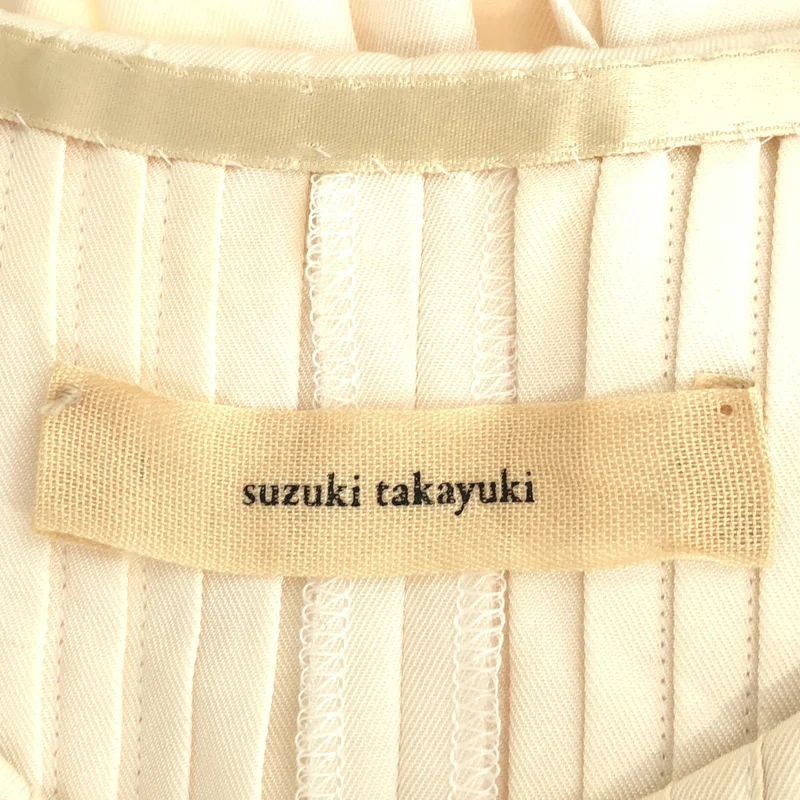 suzuki takayuki / スズキタカユキ | シルク コットン ピンタック ブラウス |