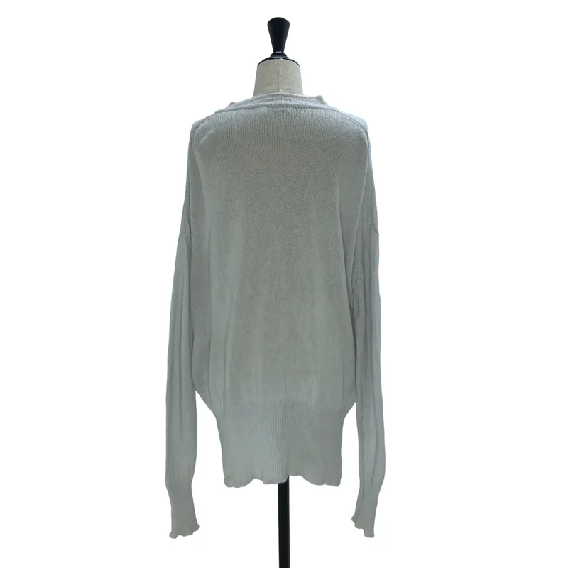 JIL SANDER / ジルサンダー | 2019SS | カシミヤ スリット プルオーバー ニット | 34 | レディース