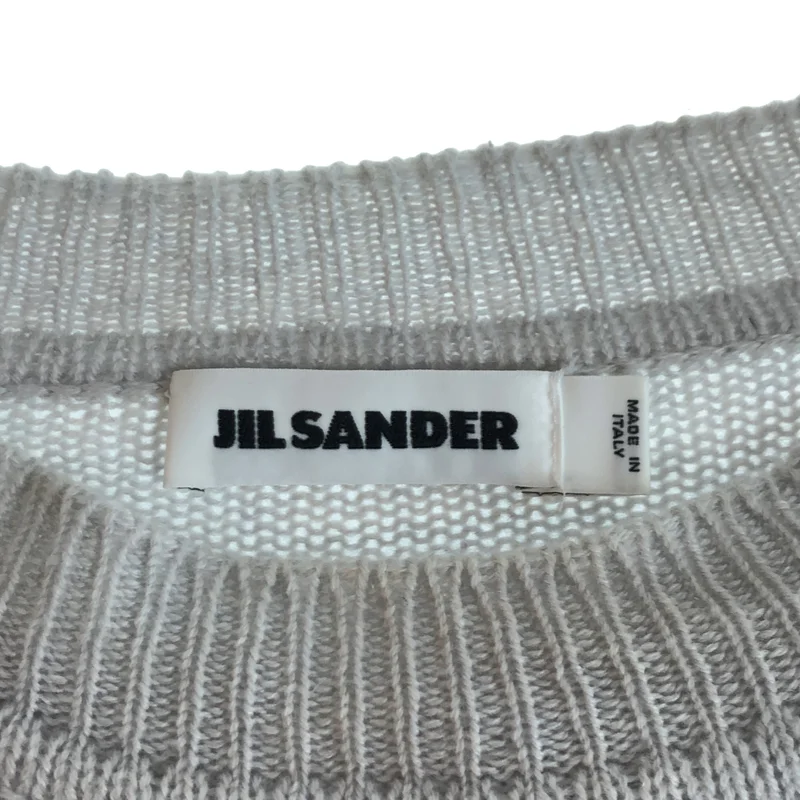 JIL SANDER / ジルサンダー | 2019SS | カシミヤ スリット プルオーバー ニット | 34 | レディース
