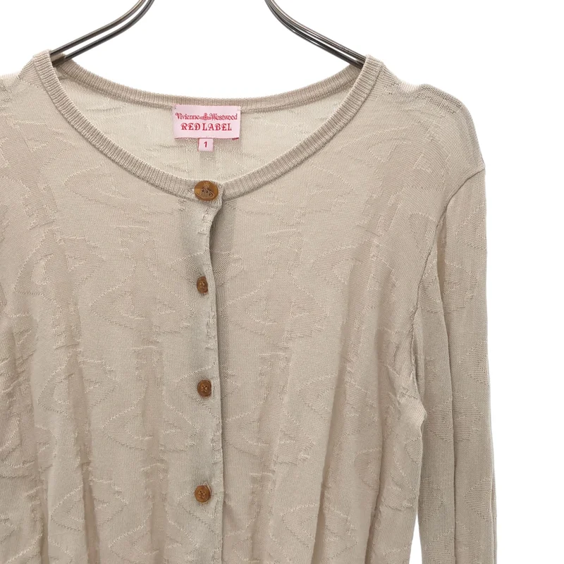 VIVIENNE WESTWOOD RED LABEL / ヴィヴィアンウエストウッドレッドレーベル | 総柄オーブカーディガン | 1 | レディース
