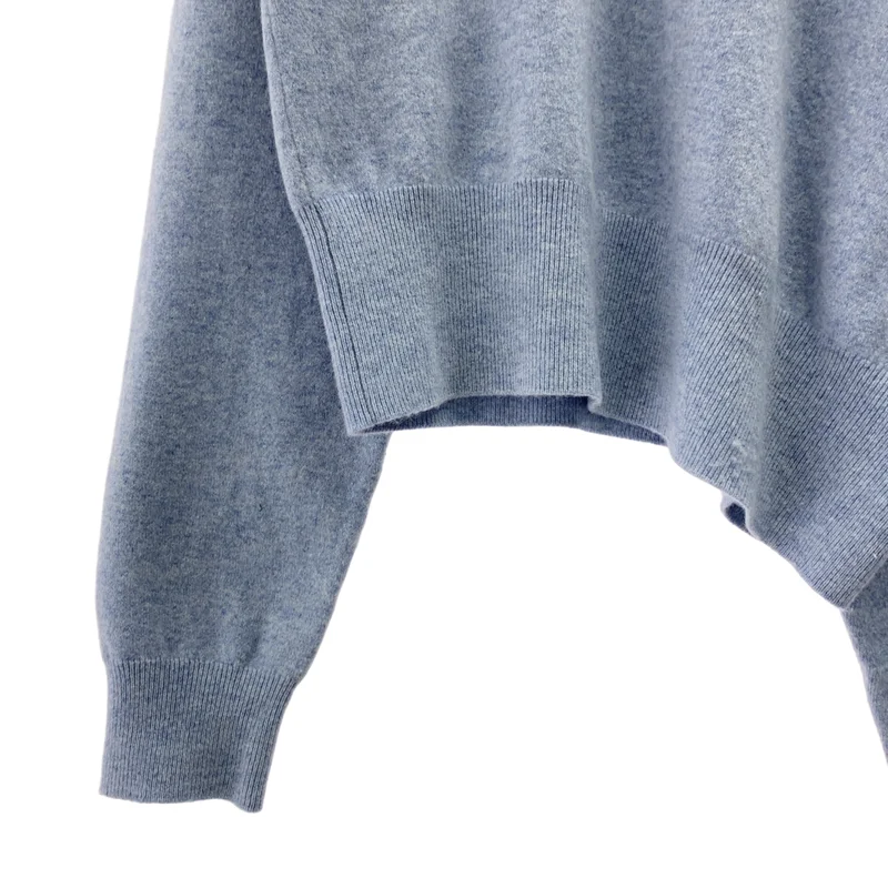 extreme cashmere / エクストリームカシミヤ | DIA カシミヤ混 アシンメトリー ニット プルオーバー | non | レディース