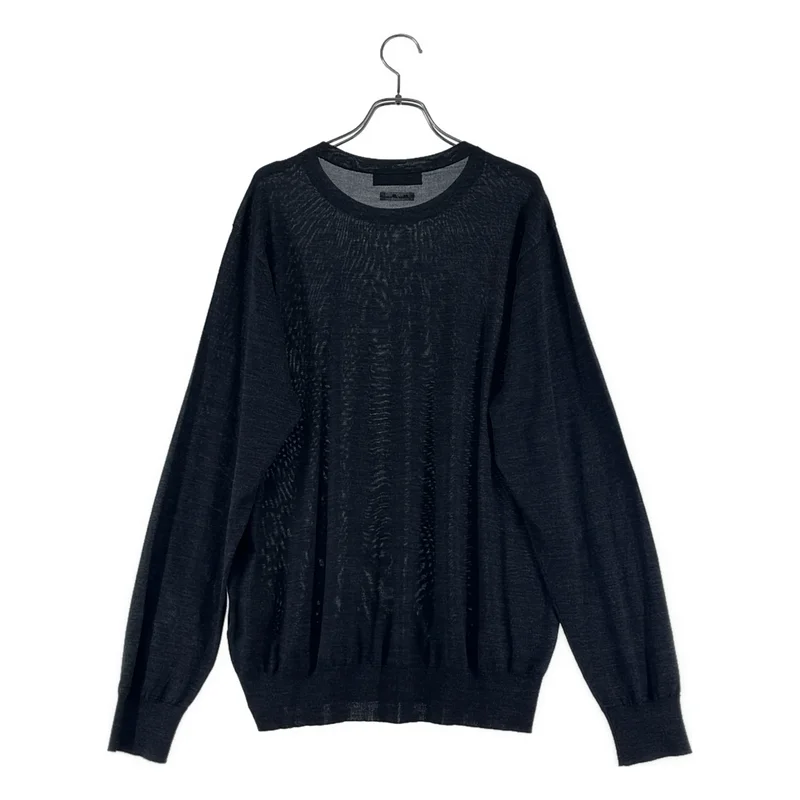 TOMORROWLAND tricot / トゥモローランドトリコ | スーパーファインメリノウール クルーネックプルオーバー ニット | L | メンズ