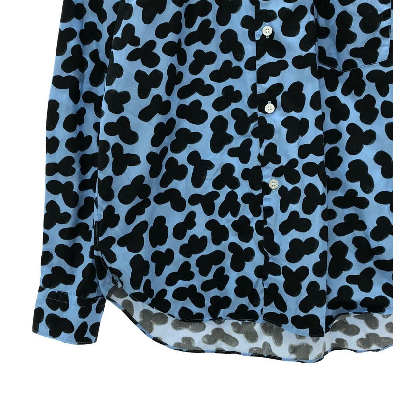 COMME des GARCONS HOMME DEUX / コムデギャルソンオムドゥ | 2023SS | コットン ショルダー切り替え レオパードシャツ | S | メンズ