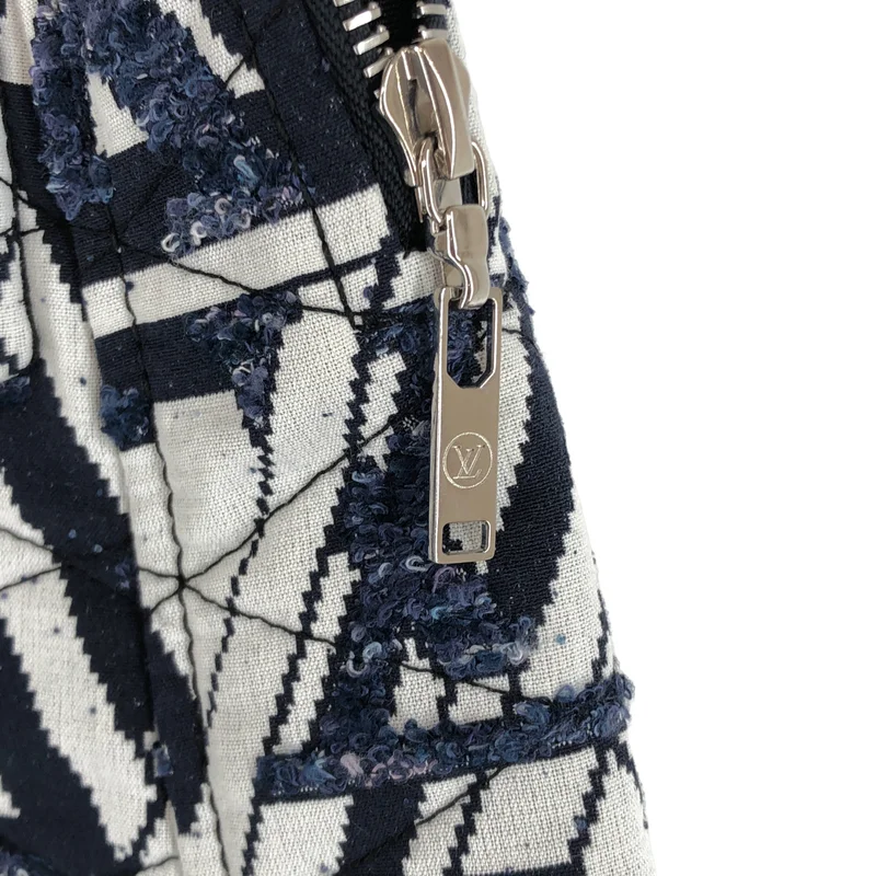 Louis Vuitton / ルイヴィトン | LV ジオメトリック ツイード レザートリム スカート | 36 | レディース