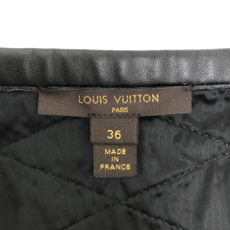 Louis Vuitton / ルイヴィトン | LV ジオメトリック ツイード レザートリム スカート | 36 | レディース