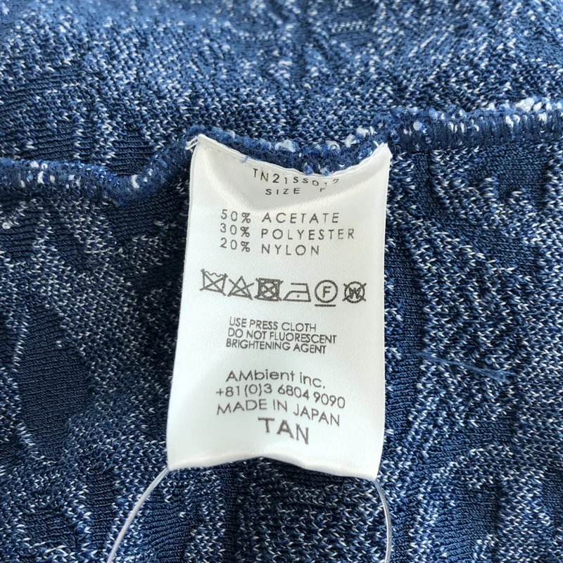 TAN / タン | TILE JQ MINI ONEPIECE / タイルジャガード 半袖ミニワンピース | F | レディース