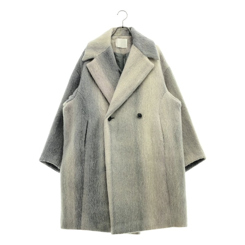 Mame Kurogouchi / マメクロゴウチ | 2024AW | Gradient Dye Mohair Double-Breasted Coat グラデーション モヘア ダブルコート | 2 | レディース