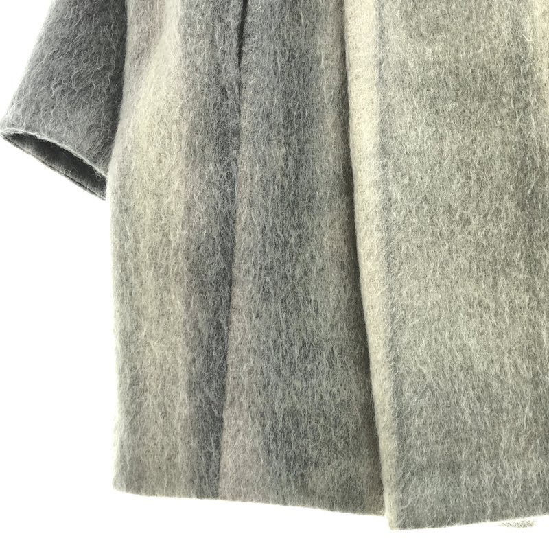 Mame Kurogouchi / マメクロゴウチ | 2024AW | Gradient Dye Mohair Double-Breasted Coat グラデーション モヘア ダブルコート | 2 | レディース