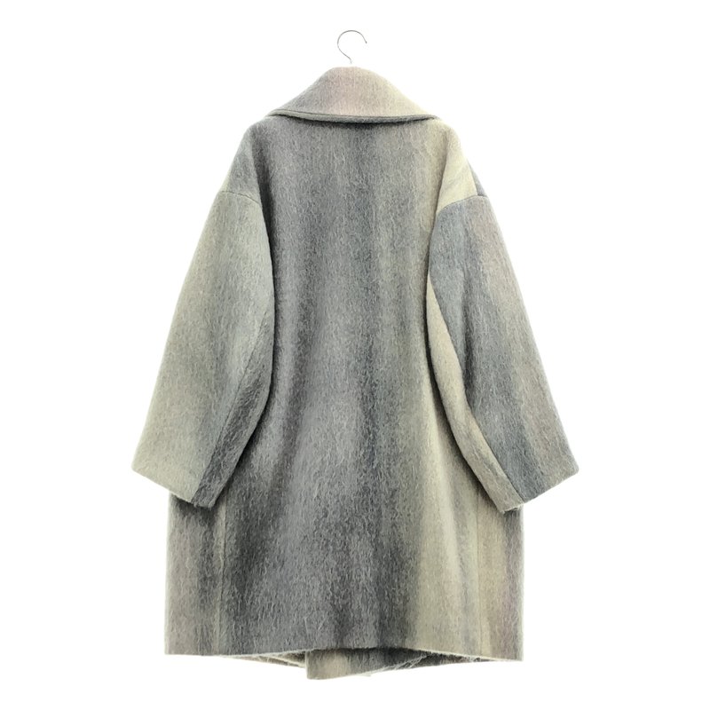 Mame Kurogouchi / マメクロゴウチ | 2024AW | Gradient Dye Mohair Double-Breasted Coat グラデーション モヘア ダブルコート | 2 | レディース