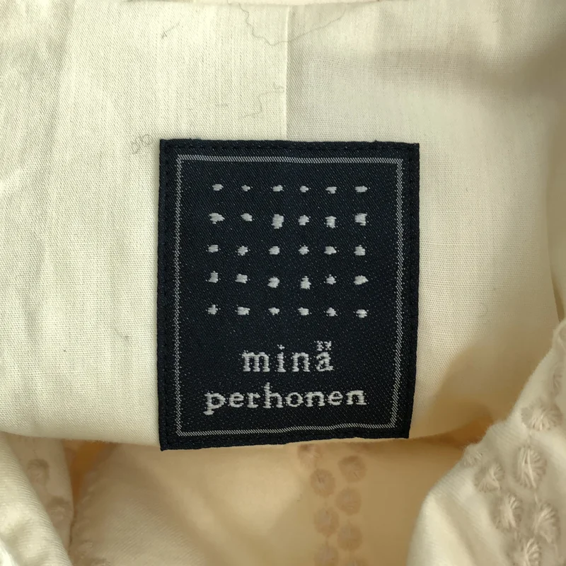 mina perhonen / ミナペルホネン | 2023AW | tambourine quilting coat タンバリン 刺しゅう キルティングコート | 38 | レディース