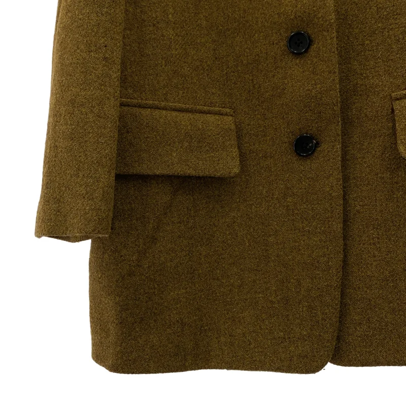 MARGARET HOWELL / マーガレットハウエル | × HARRIS TWEED / ハリスツイード ウール シングルコート / 総裏地 | 2 | レディース