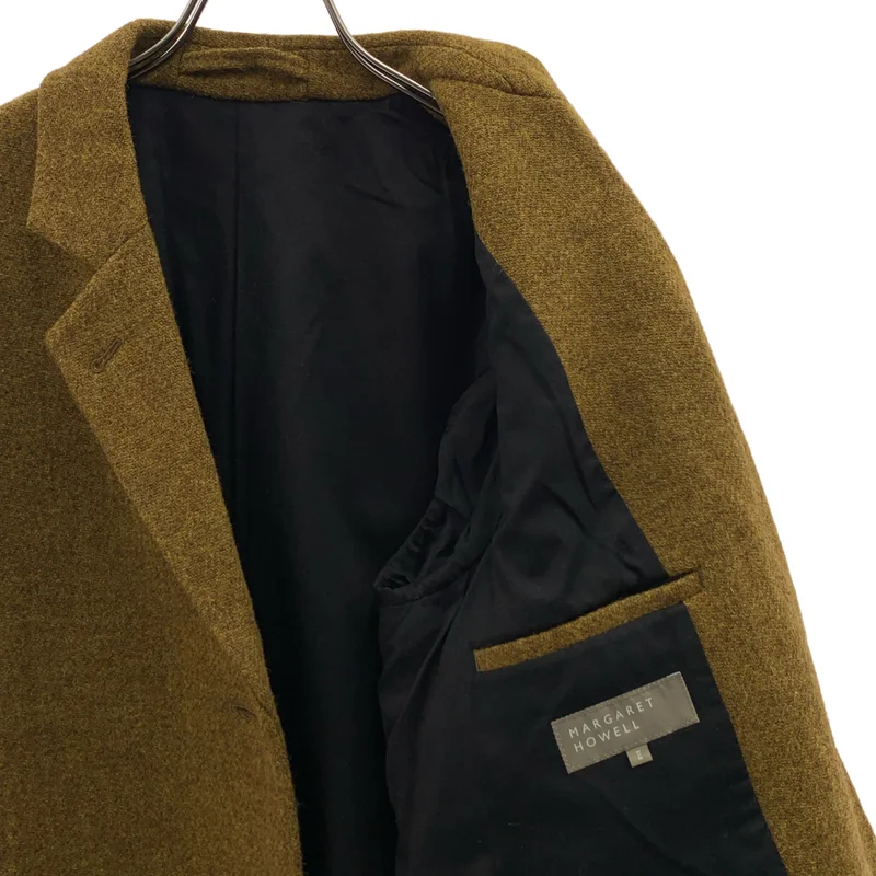 MARGARET HOWELL / マーガレットハウエル | × HARRIS TWEED / ハリスツイード ウール シングルコート / 総裏地 | 2 | レディース