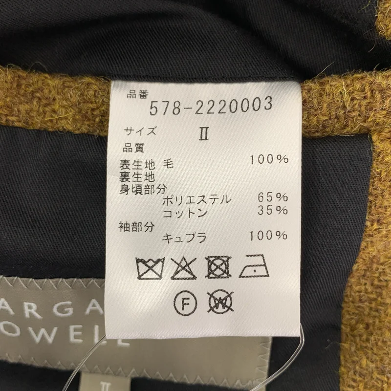 MARGARET HOWELL / マーガレットハウエル | × HARRIS TWEED / ハリスツイード ウール シングルコート / 総裏地 | 2 | レディース