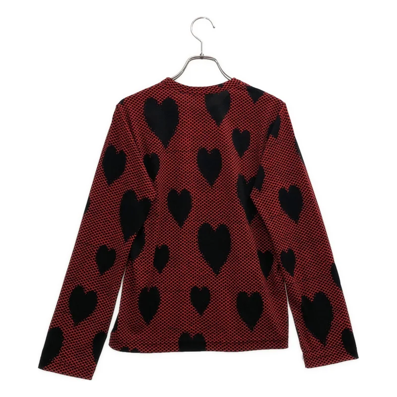 COMME des GARCONS / コムデギャルソン | 2008AW | ドット ハートプリント クルーネックカットソー | S | レディース