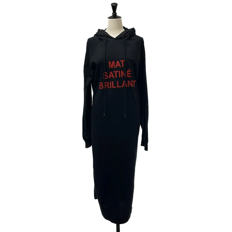 MM6 Maison Margiela / エムエムシックスメゾンマルジェラ | 2024SS | コットン MAT SATINE BRILLANT フーデッドワンピース | XS | レディース