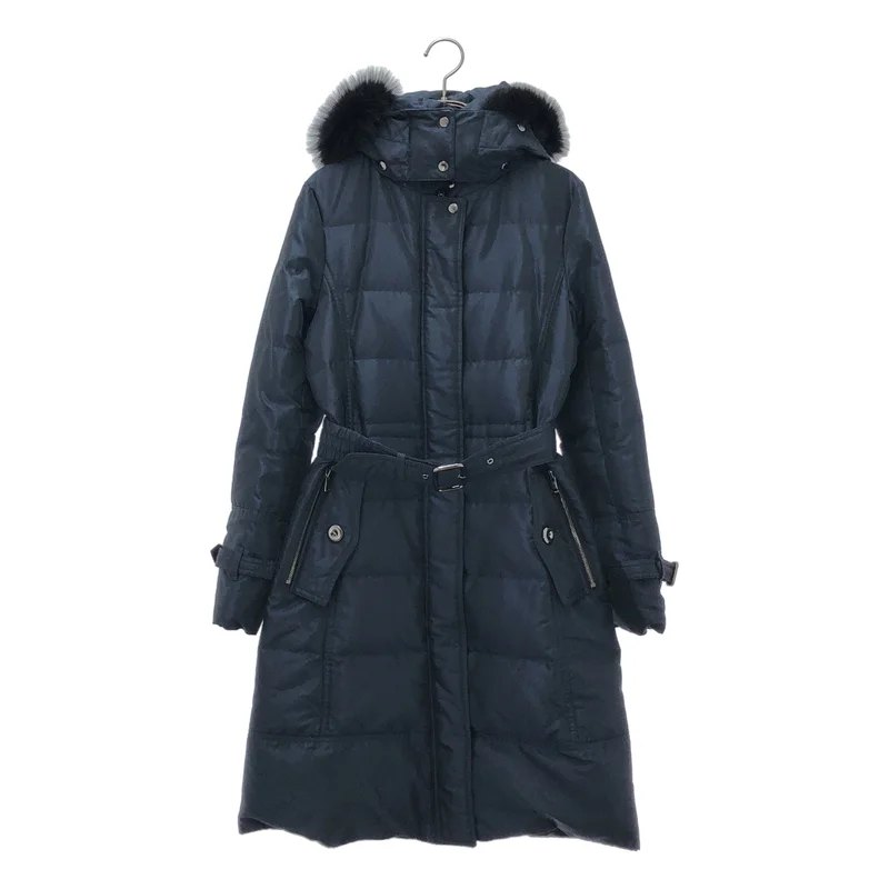 BURBERRY LONDON / バーバリーロンドン | フードファー ダウンジーと FS078-645-28 | 38 | レディース